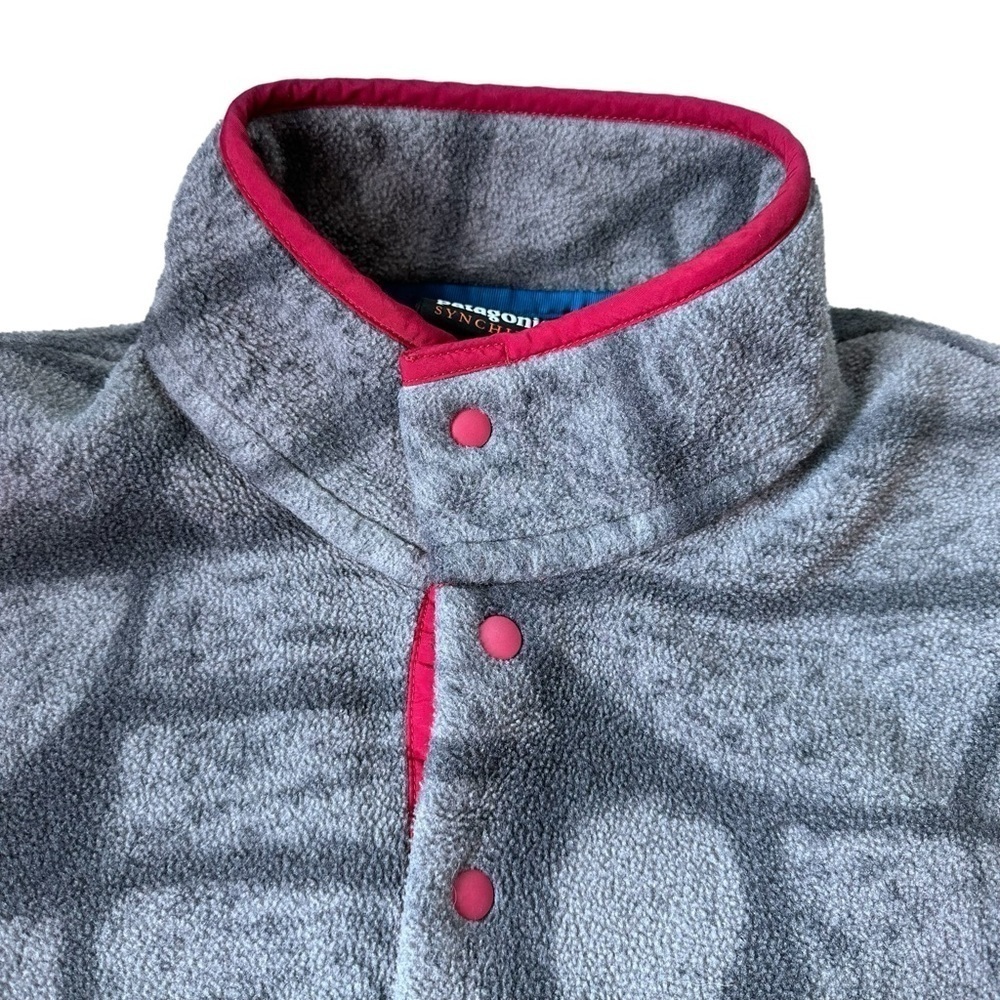 Patagonia Synchilla Snap-T 2015 Printed Tribal Aztec Shale Gray Size Men… - Picture 4 of 8